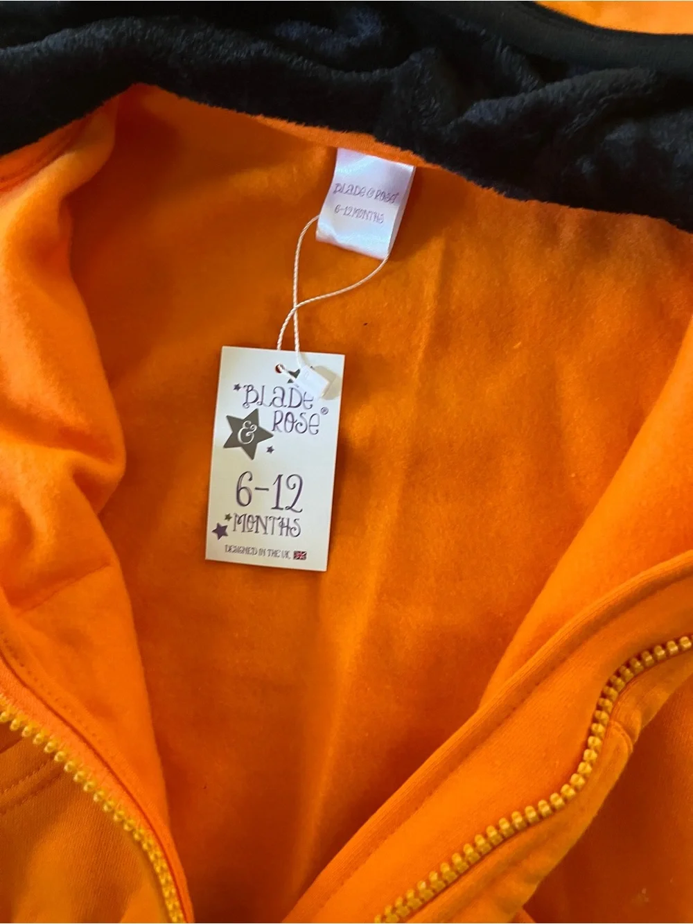 Blade & Rose Fox Hoodie and Booties, Size 6-12 months